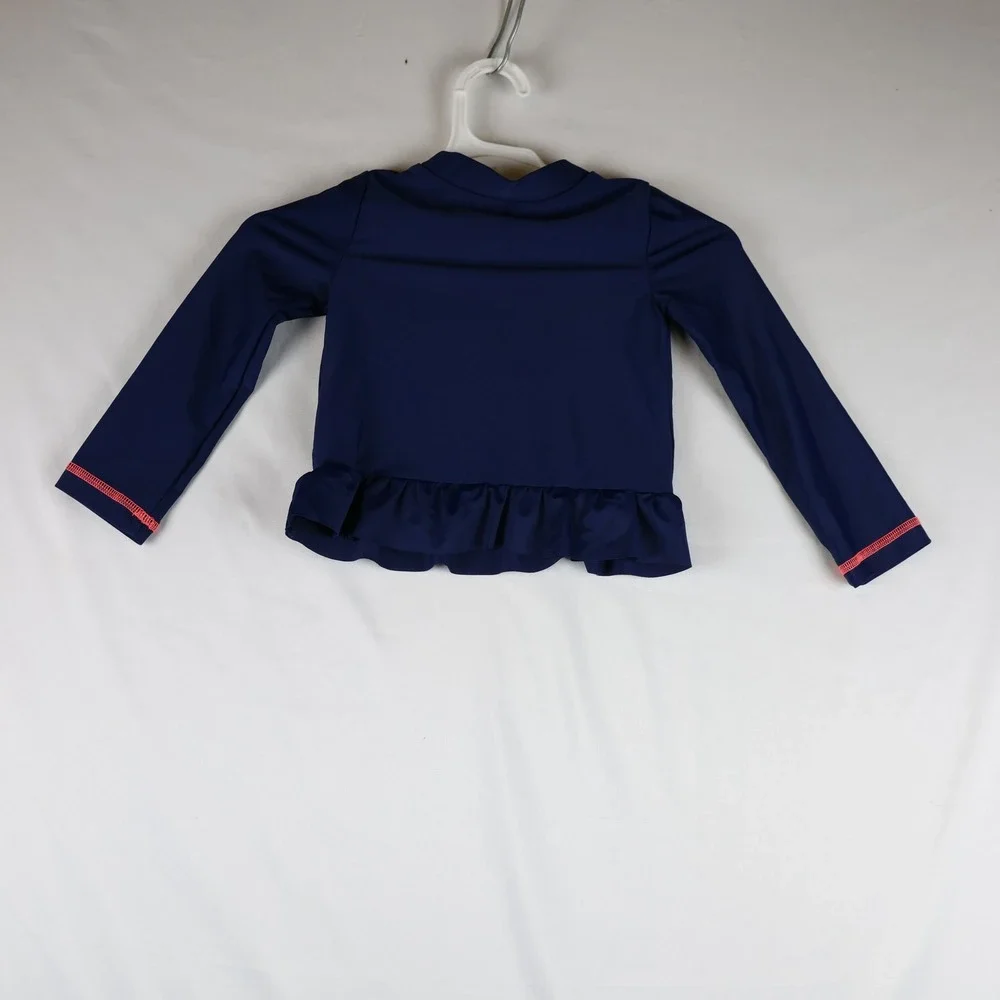 Simple Joys by Carter's Mermaid Shirt Toddler Girls 3T Navy Long Sleeve Swim Top
